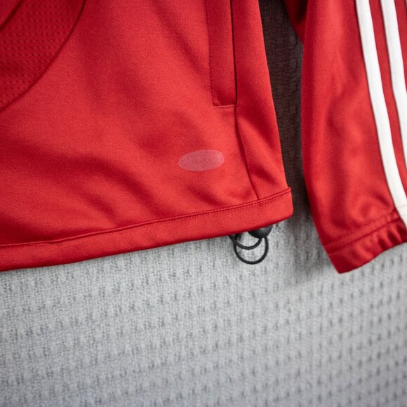 Adidas Womens Glenmary Track Jacket Red medium - Picture 6 of 8